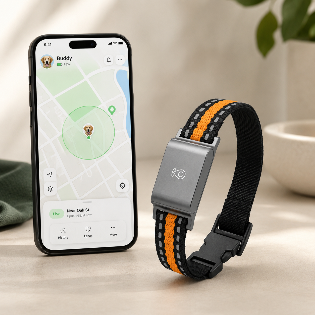 TRACKPAW – GPS Pet Collar Tracker for Dogs & Cats