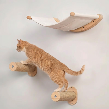 VELA – Cat Wall Hammock & Grip Step System