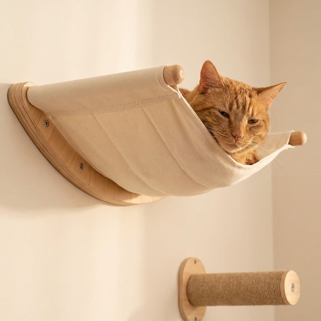 VELA – Cat Wall Hammock & Grip Step System