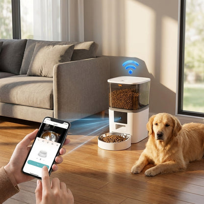 SmartFeed Cam – Automatic Pet Feeder with Camera
