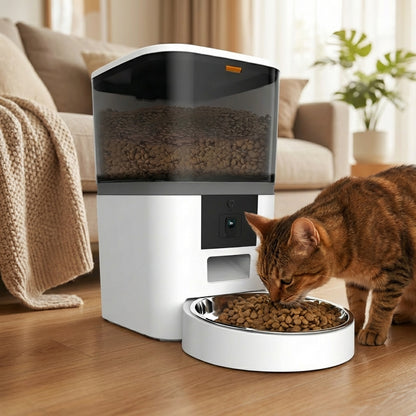 SmartFeed Cam – Automatic Pet Feeder with Camera