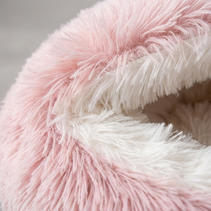 LUMI Plush Cozy Cat Bed