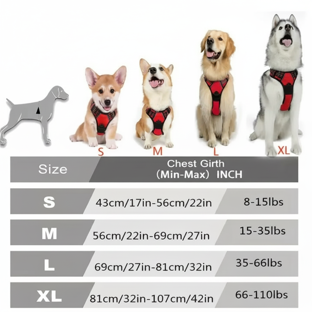KAIRO – Adjustable No-Pull Dog Harness Vest