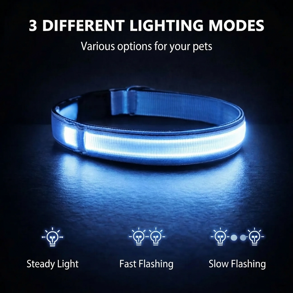 LUMIVO – LED Dog Collar for Night Walks