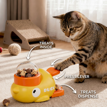 DUCKO – Interactive Treat Dispenser Toy for Dogs & Cats