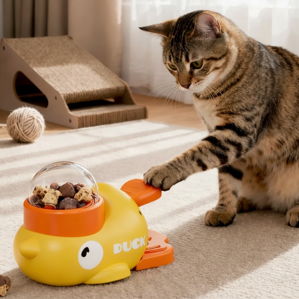 DUCKO – Interactive Treat Dispenser Toy for Dogs & Cats