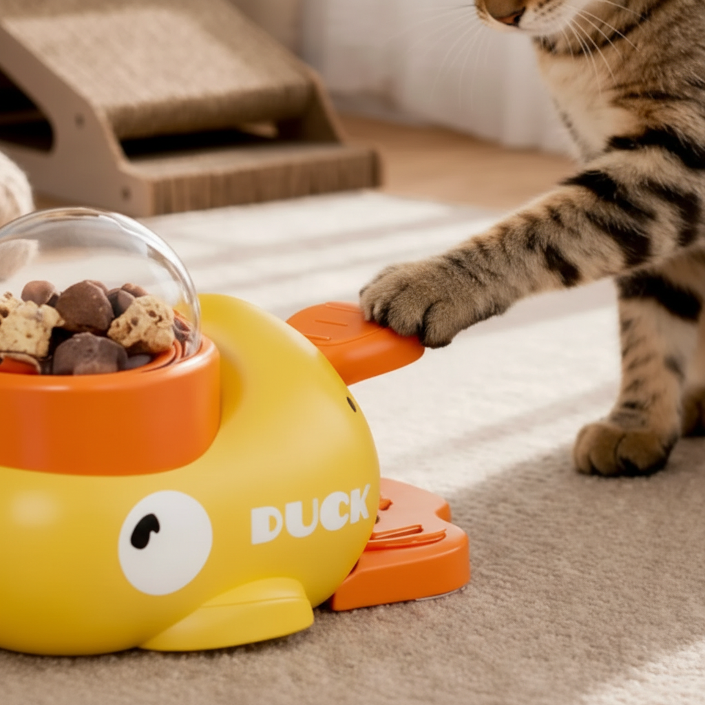DUCKO – Interactive Treat Dispenser Toy for Dogs & Cats